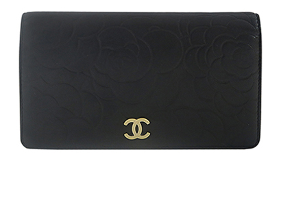 Chanel Camellia Wallet, front view